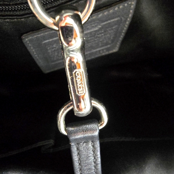 COACH NorthSouth Woven Leather Tote - Picture 7 of 7